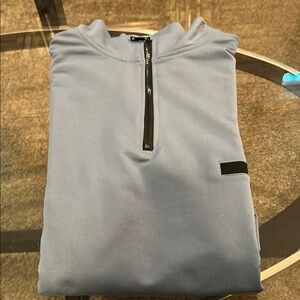 Light Blue Half-Zip Pullover